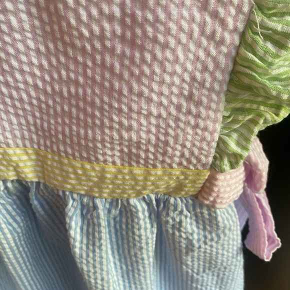 Classic Whimsy Seersucker Side Tie Dress Size 6 - Picture 2 of 4